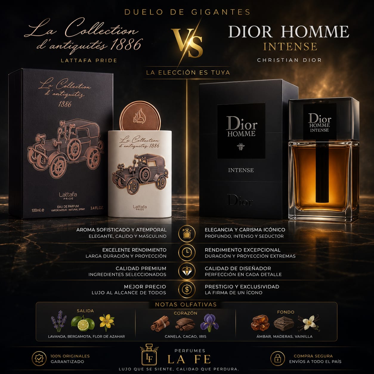 Lattafa Pride La Collection D Antiquites 1886 Car Men 100ml EDP
